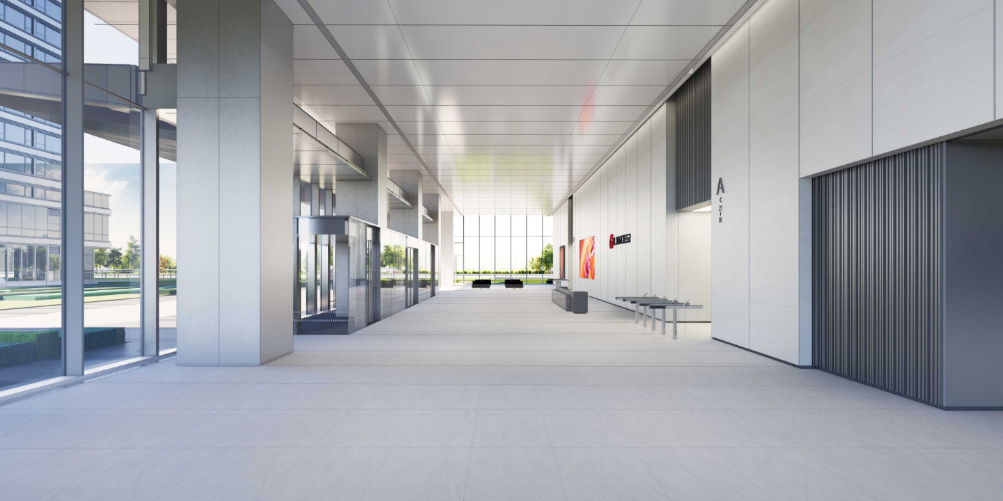 Reception Lobby, First Floor, Global R&D Operations Center